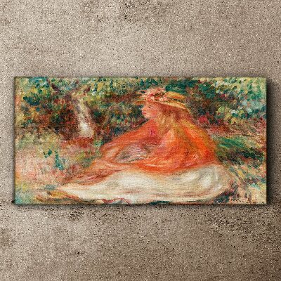 Soaking in the summer sun Canvas print