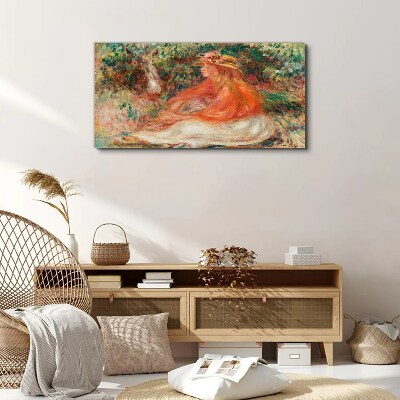 Soaking in the summer sun Canvas print