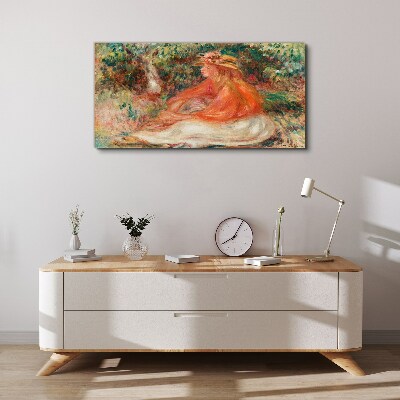 Soaking in the summer sun Canvas print