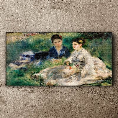A walk in the green Canvas print