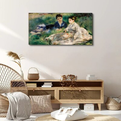 A walk in the green Canvas print