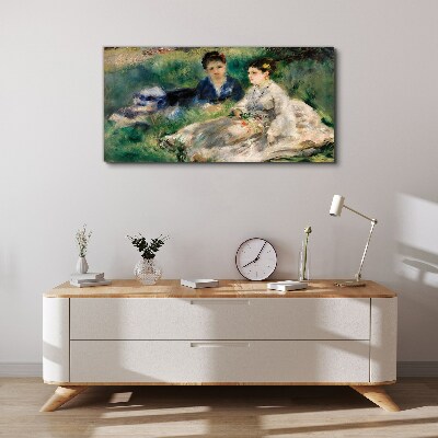 A walk in the green Canvas print
