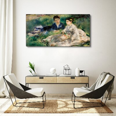 A walk in the green Canvas print
