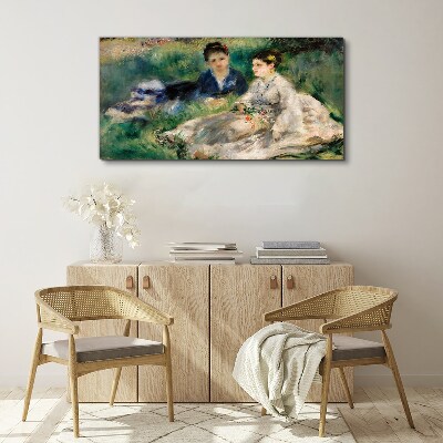 A walk in the green Canvas print