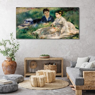 A walk in the green Canvas print