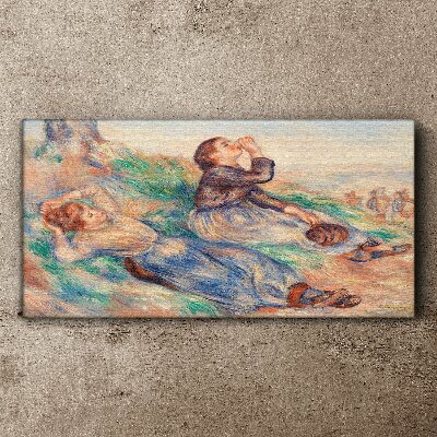 Children's dreams in the meadow Canvas print
