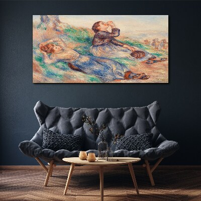 Children's dreams in the meadow Canvas print