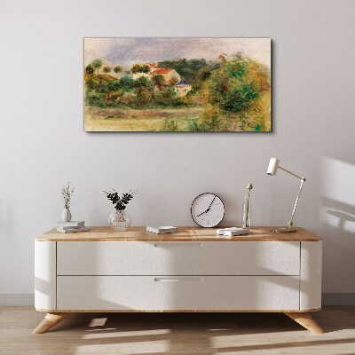 Idyllic landscape with a house Canvas print