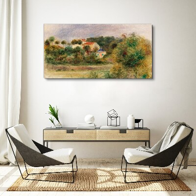 Idyllic landscape with a house Canvas print