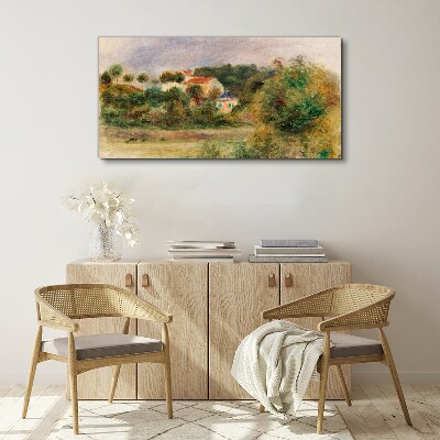 Idyllic landscape with a house Canvas print