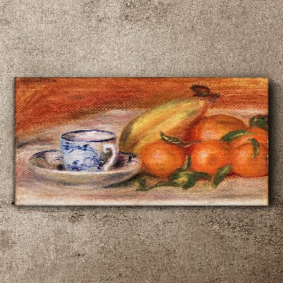 Bananas fruit oranges mug Canvas print