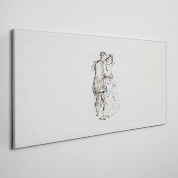 Dancing in the white light Canvas print