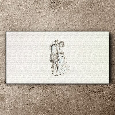 Dancing in the white light Canvas print