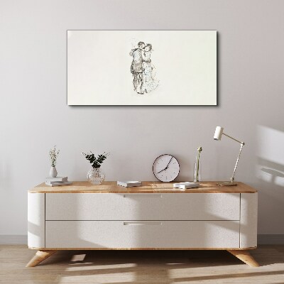 Dancing in the white light Canvas print
