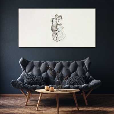 Dancing in the white light Canvas print
