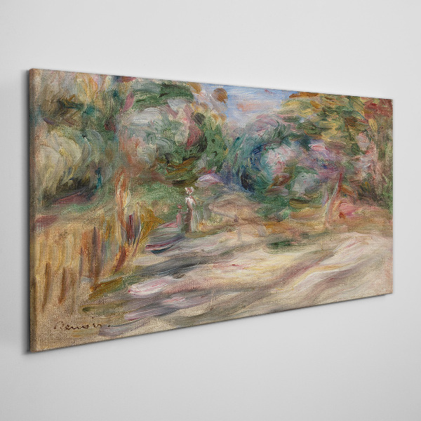 Landscape in pastel shades Canvas print
