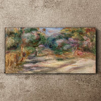 Landscape in pastel shades Canvas print