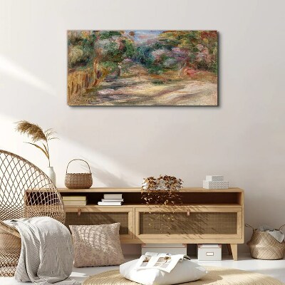 Landscape in pastel shades Canvas print
