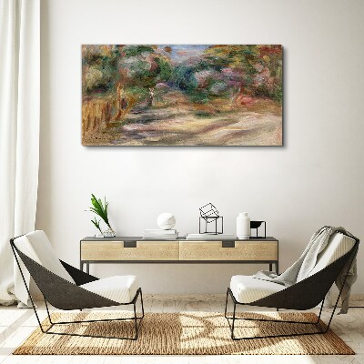Landscape in pastel shades Canvas print