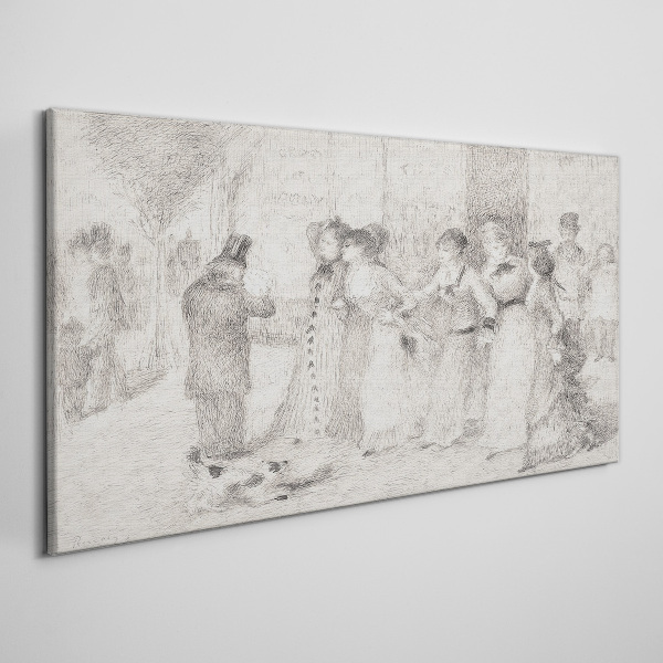 A scene from city life Canvas print