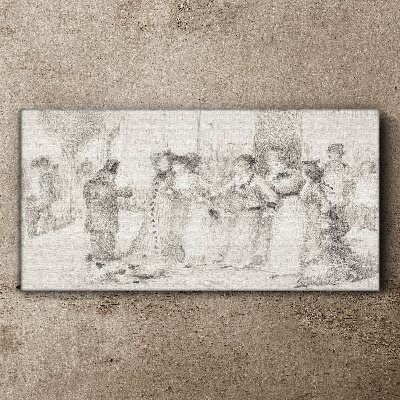 A scene from city life Canvas print