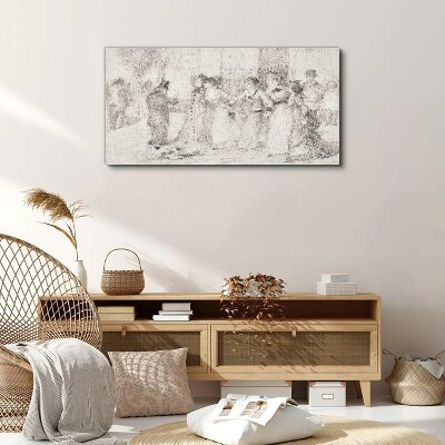 A scene from city life Canvas print