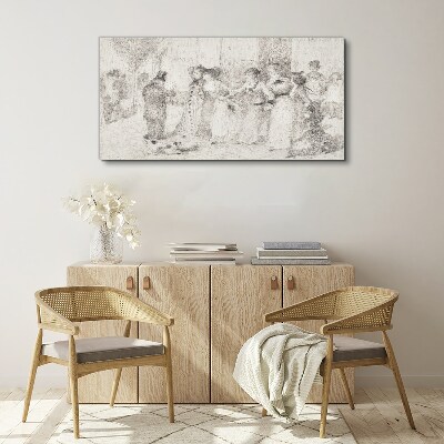 A scene from city life Canvas print