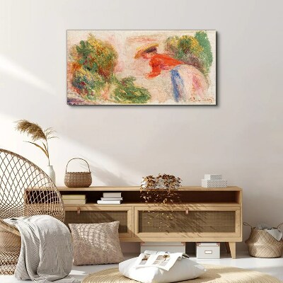 Working in the garden Canvas print