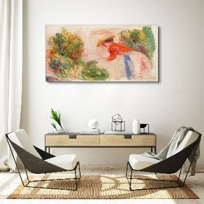 Working in the garden Canvas print