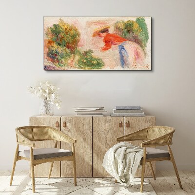 Working in the garden Canvas print