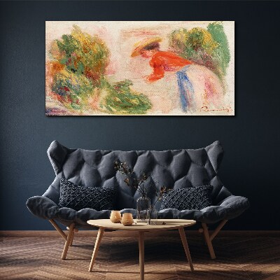 Working in the garden Canvas print