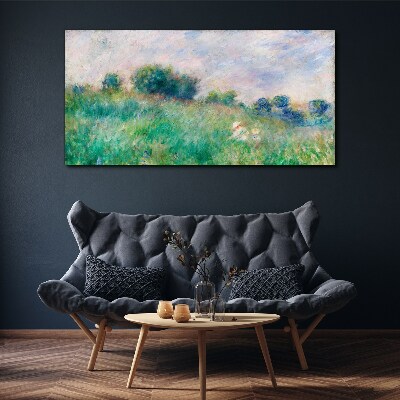 Forest meadow sky Canvas print