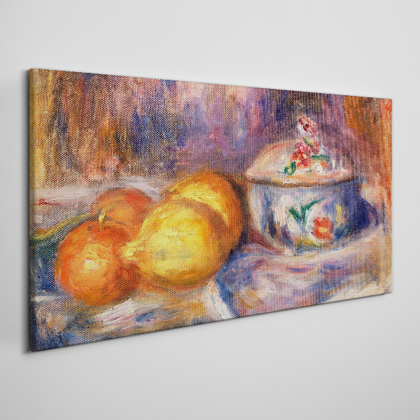Still life with lemons Canvas print