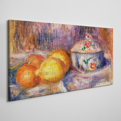 Still life with lemons Canvas print