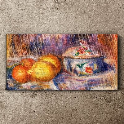 Still life with lemons Canvas print