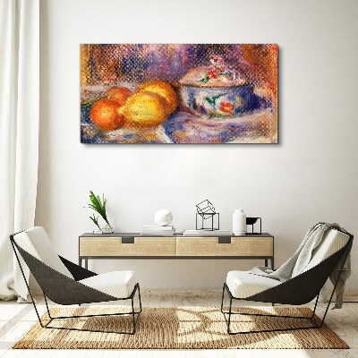 Still life with lemons Canvas print