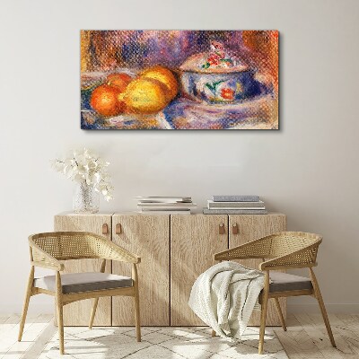 Still life with lemons Canvas print