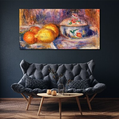 Still life with lemons Canvas print