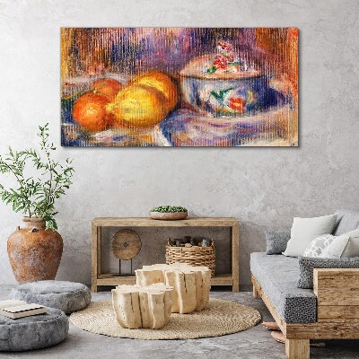 Still life with lemons Canvas print