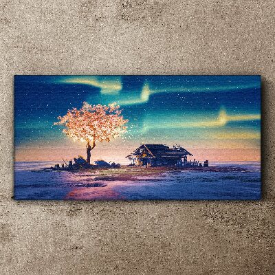 A magical evening under the stars Canvas print