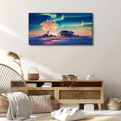 A magical evening under the stars Canvas print