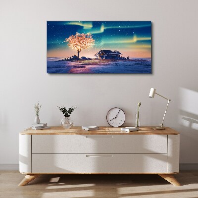 A magical evening under the stars Canvas print
