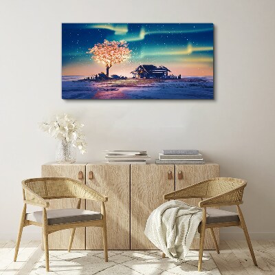 A magical evening under the stars Canvas print