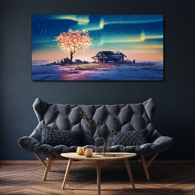 A magical evening under the stars Canvas print