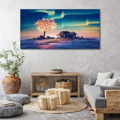 A magical evening under the stars Canvas print