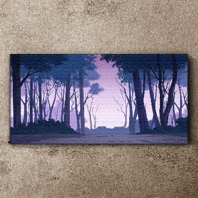 Enchanted Forest at Dusk Canvas print