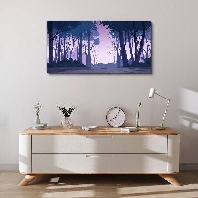 Enchanted Forest at Dusk Canvas print