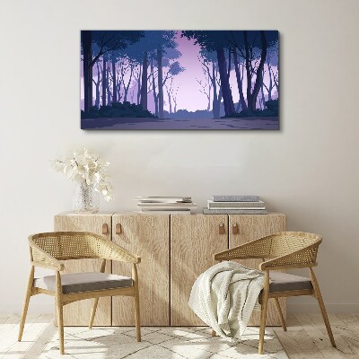 Enchanted Forest at Dusk Canvas print