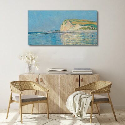 Seaside cliffs in daylight Canvas print