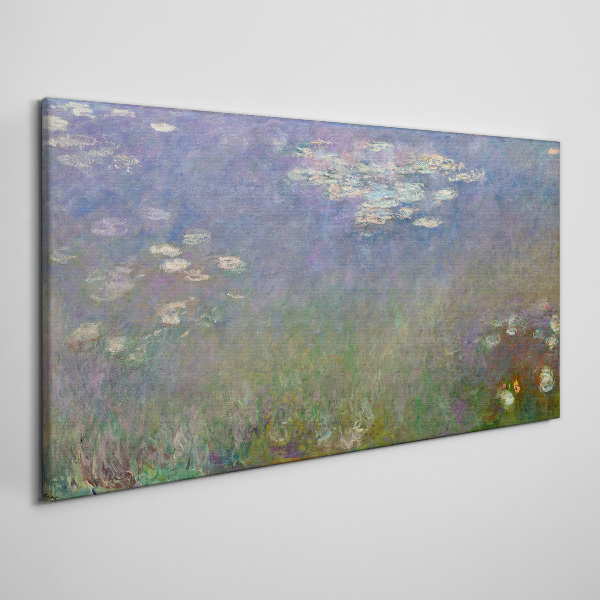 Lilac reflections in the water Canvas print